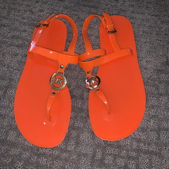 Michael Kors Shoes - Michael Kors Orange sandals size 8